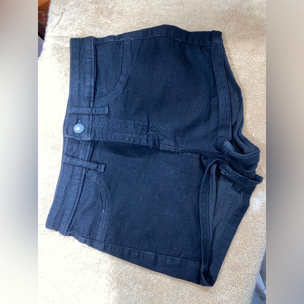 Black high waisted shorts